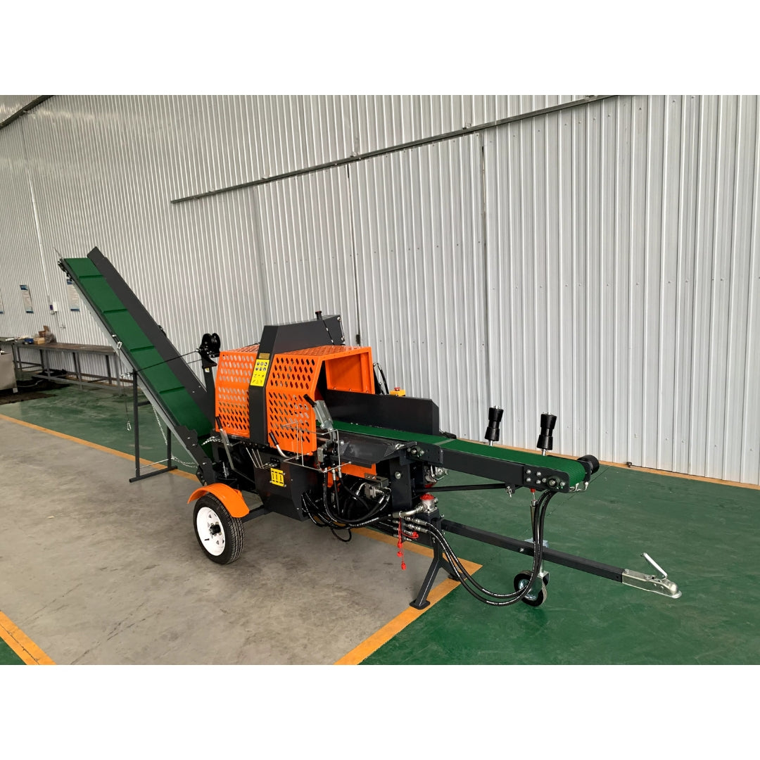 WoodMax 20T - Combiné pour bois de chauffage tronçonneuse/fendeuse
