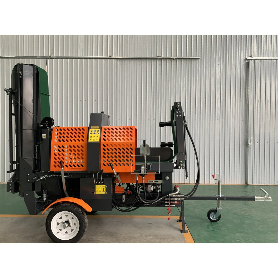 WoodMax 20T - Combiné pour bois de chauffage tronçonneuse/fendeuse