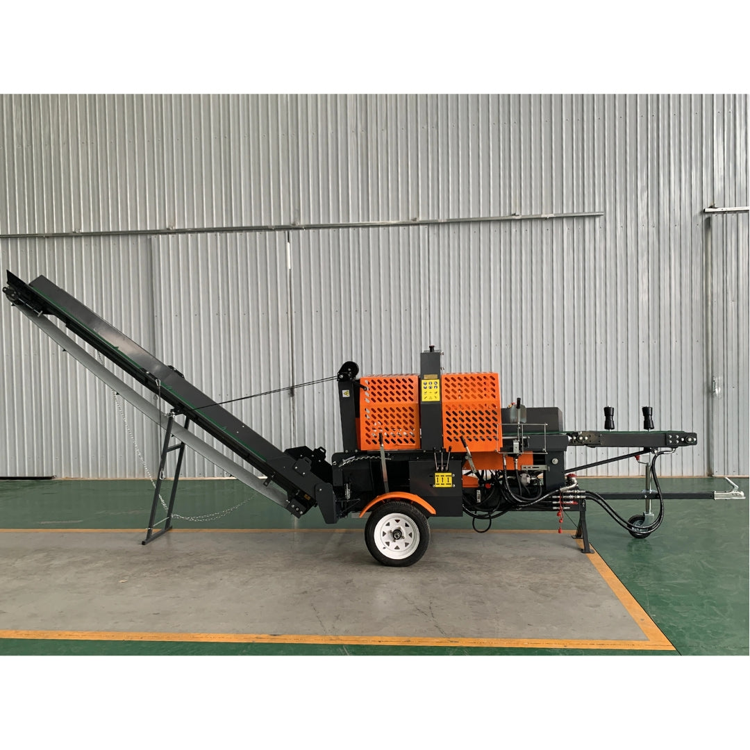 WoodMax 20T - Combiné pour bois de chauffage tronçonneuse/fendeuse