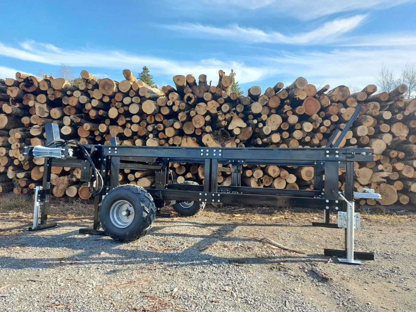 Woodmax E30 - Combiné pour bois de chauffage tronçonneuse/fendeuse électrique