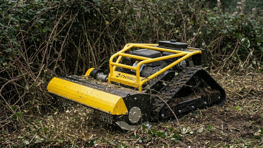 RH960 – Robot Débroussailleuse à fléaux 27 CV Télécommandé