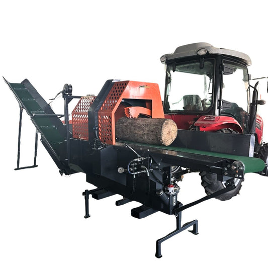 WoodMax PTO 30T - Combiné tronçonneuse/fendeuse sur prise de force tracteur