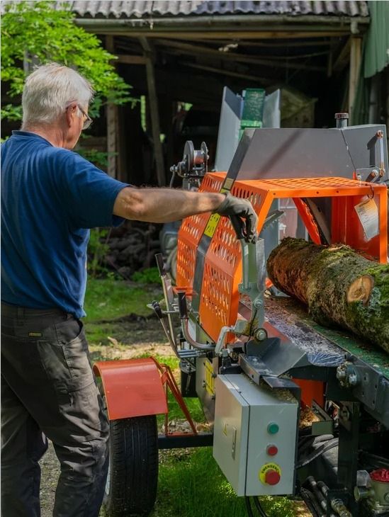 Woodmax E20, Combiné tronçonneuse/fendeuse 7,5 kW électrique pour bois de chauffage, photo 5
