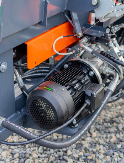 Woodmax E20 - Combiné tronçonneuse/fendeuse 7,5 kW électrique pour bois de chauffage