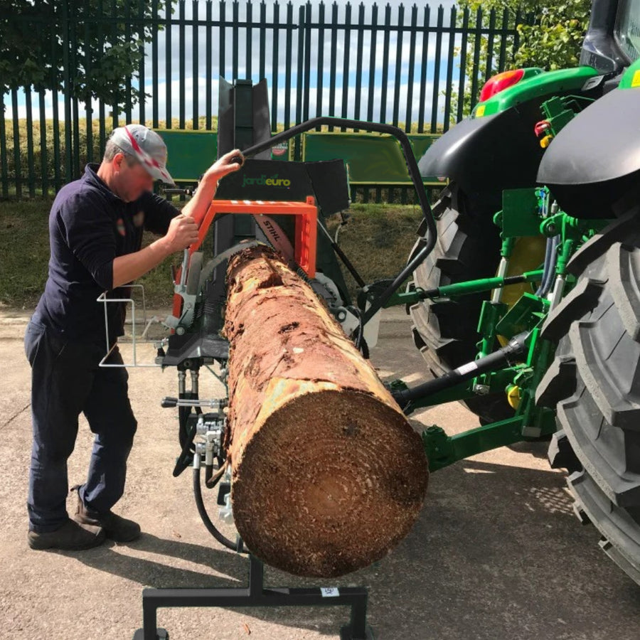 WoodMax PTO 30T - Combiné tronçonneuse/fendeuse sur prise de force tracteur
