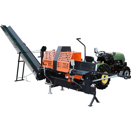 WoodMax PTO 20T - Combiné pour bois de chauffage tronçonneuse/fendeuse sur prise de force