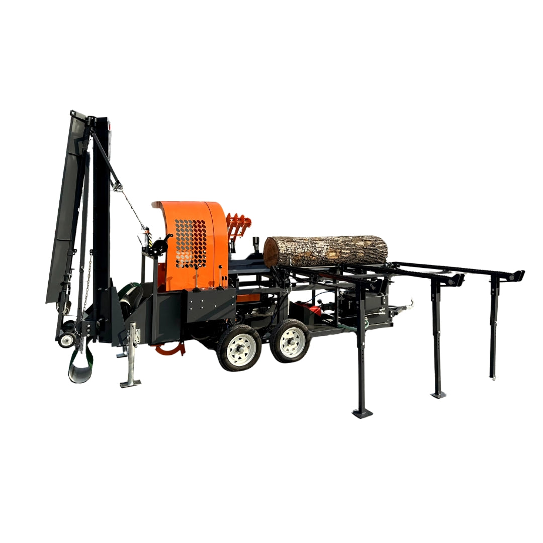 WoodMax PTO 30T - Combiné pour bois de chauffage tronçonneuse/fendeuse sur prise de force