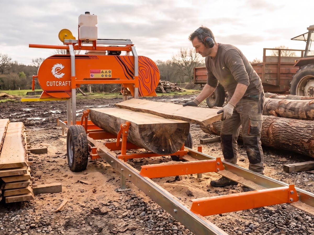 CUTCRAFT RS170 électrique, scierie mobile 5