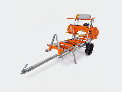 CUTCRAFT RS170 électrique, scierie mobile sur remorque de transport